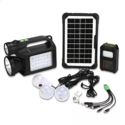 Portable Solar Power System for Camping 28 LEDs