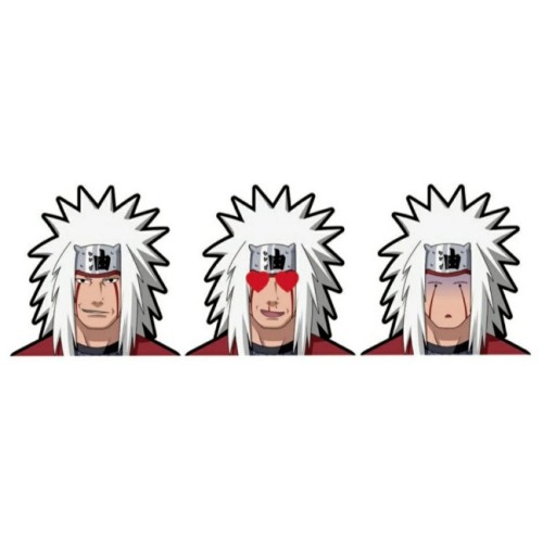 4D STICKER NARUTO JIRAIYA SAMA STICKER GLOW IN THE DARK 038