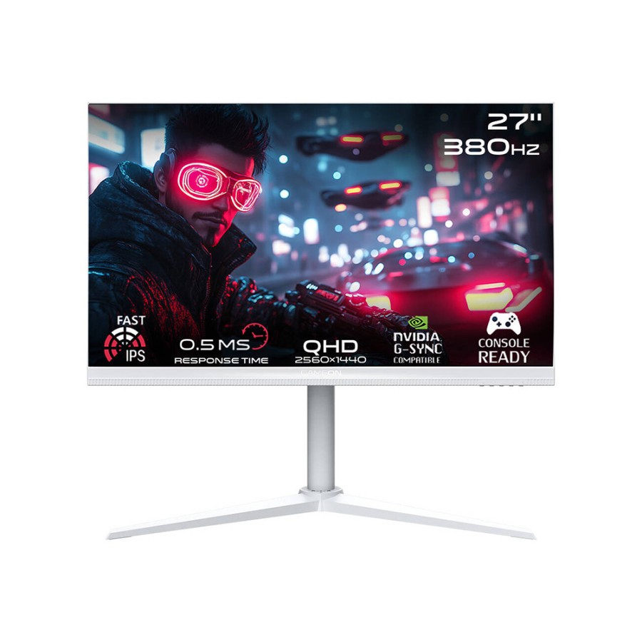GAMEON GOAP27QHD380IPS Artic Pro Series 27" QHD, 380Hz, MPRT 0.5ms, HDMI 2.1, Fast IPS Gaming Monitor