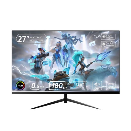 GS PRO Gaming Monitor | 27″ | QHD | 180 Hz | 0.5ms | FLATE | IPS