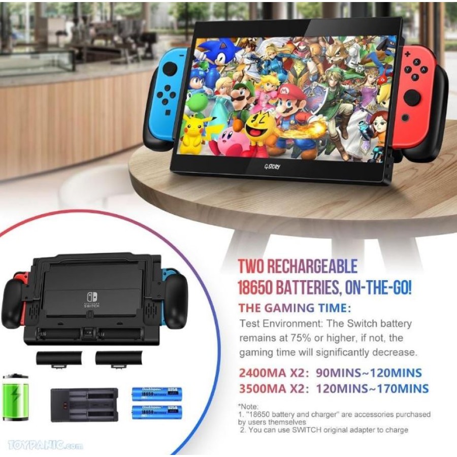 Nintendo Switch G-STORY 10.1 Portable Monitor + Free Premium Carry Bag