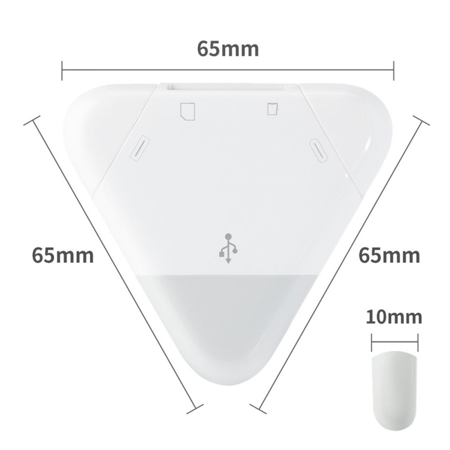 Magnetic 3 in 1 SD Card Reader