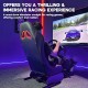 Dunluxe Racing Simulator With Steering Wheel and Pedal - BLACK Dunluxe Racing Simulator With Steering Wheel and Pedal - BLACK