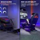 Dunluxe Racing Simulator With Steering Wheel and Pedal - BLACK Dunluxe Racing Simulator With Steering Wheel and Pedal - BLACK