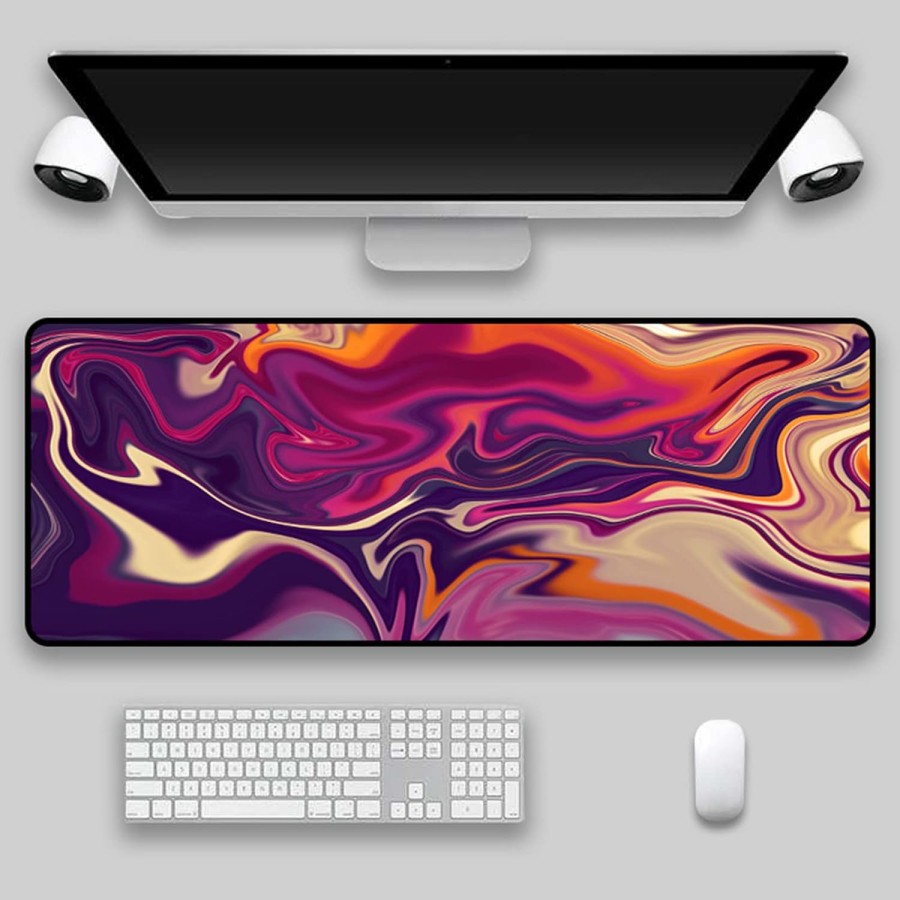 Gamer king Dark Purple Marble Texture Mouse Pad XXL (90x40cm)