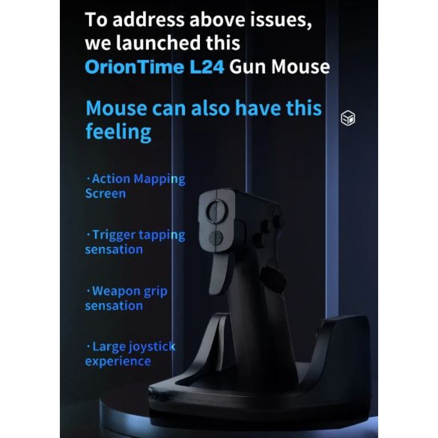 Gun Style Vertical Gaming Mouse L24 For PC