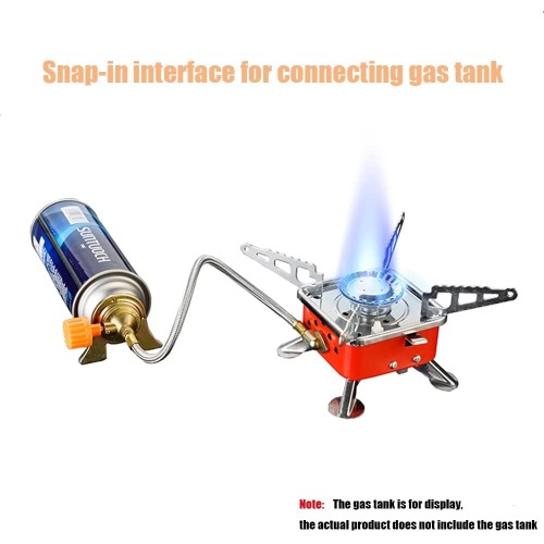 Mini Foldable Camping Stove + Gas Bottle