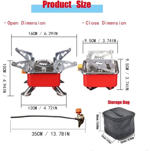 Mini Foldable Camping Stove + Gas Bottle