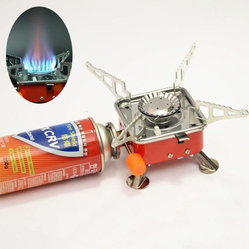 Mini Foldable Camping Stove + Gas Bottle