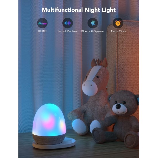 Govee RGBIC Night Light, Sound Machine, Bluetooth Speaker in One