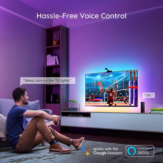 Govee Immersion TV LED RGBIC Ambient Wi-Fi Backlights with Camera Govee Immersion TV LED RGBIC Ambient Wi-Fi Backlights with Camera