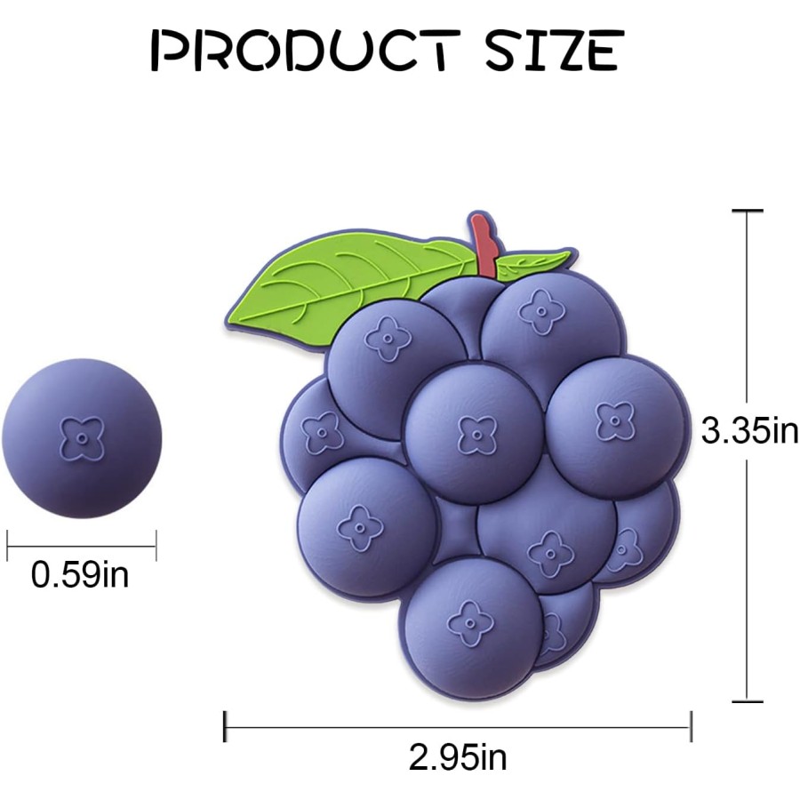 3D Soft Magnetic Refrigerator Grapes Shape Sticky