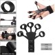 2 Gripster Strength Trainer, 2 Adjustable Belt Exercisers and Hand Strengthener