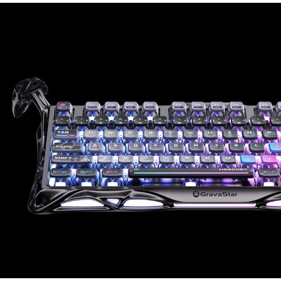 GravaStar Mercury K1 Pro 75% Wireless Mechanical Gaming Keyboard Special Edition - Cyberpunk