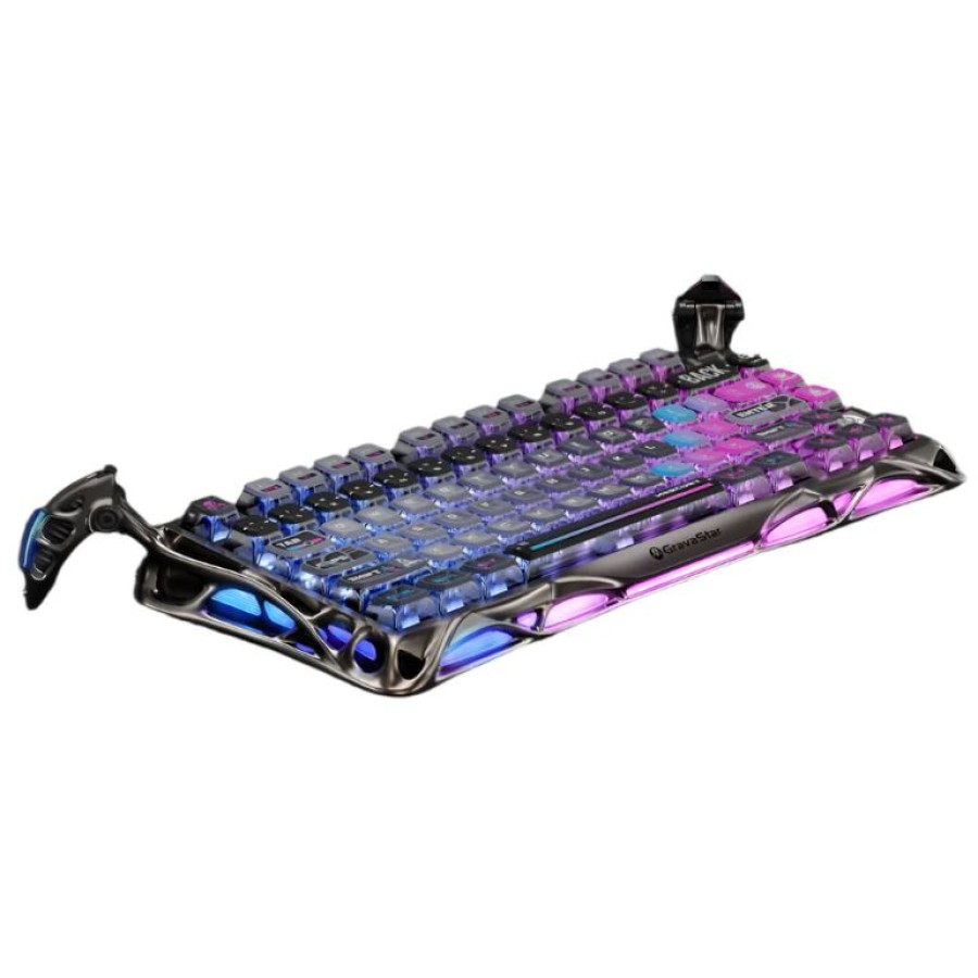 GravaStar Mercury K1 Pro 75% Wireless Mechanical Gaming Keyboard Special Edition - Cyberpunk