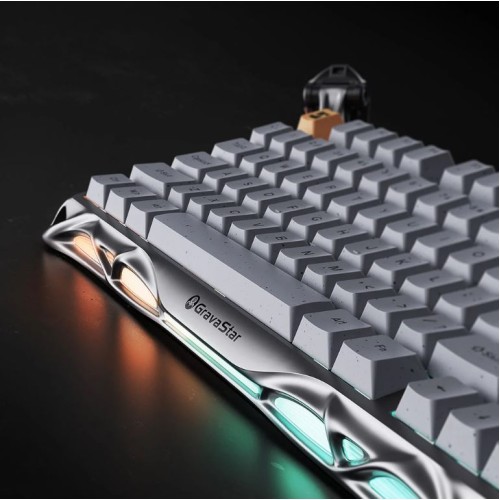 GravaStar Mercury K1 Pro 75% Wireless Mechanical Gaming Keyboard - Concrete Gray