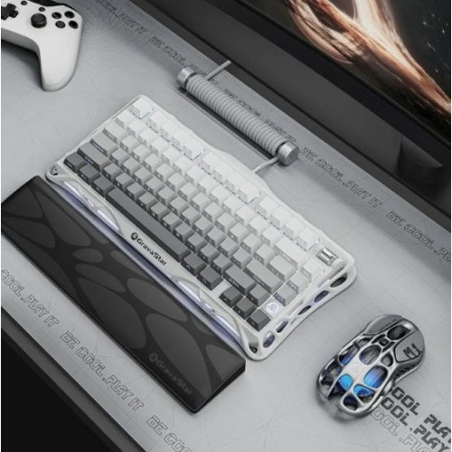 GravaStar Mercury K1 75% Wireless Mechanical Gaming Keyboard - Gradient White