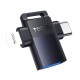 Yesido GS35 2 In 1 OTG Adapter – Black