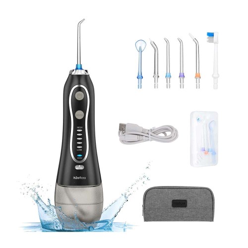 H2ofloss Water Flosser Oral Irrigator - Black