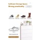 3 Tier Modern Steel Shoe Rack Wall Mount Organizer Cabinet