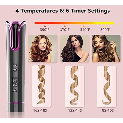 Automatic Hair Curler USB Rechargeable