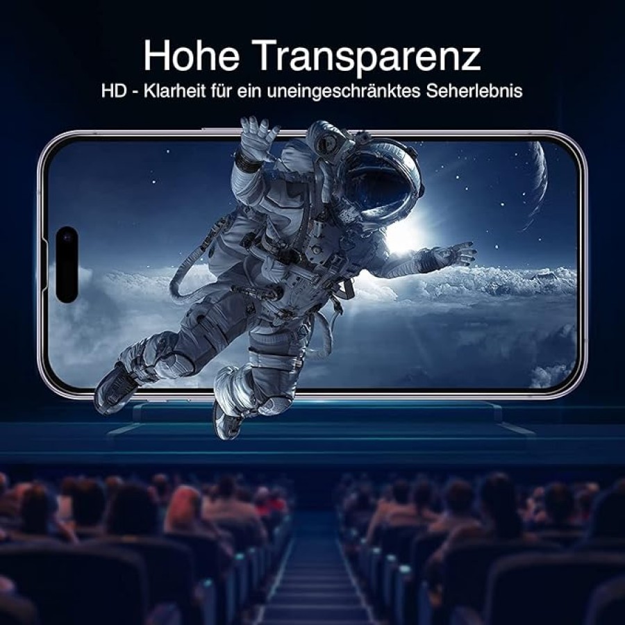 HD Tempered Screen protector iPhone 14 Pro Max - Black HD Tempered Screen protector iPhone 14 Pro Max - Black