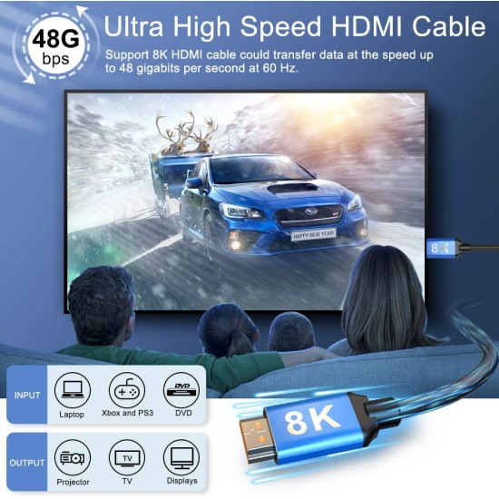 ULTRA HD 8K HDTV CABLE 2.1V - 1.5m