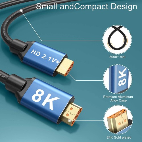 ULTRA HD 8K HDTV CABLE 2.1V - 1.5m