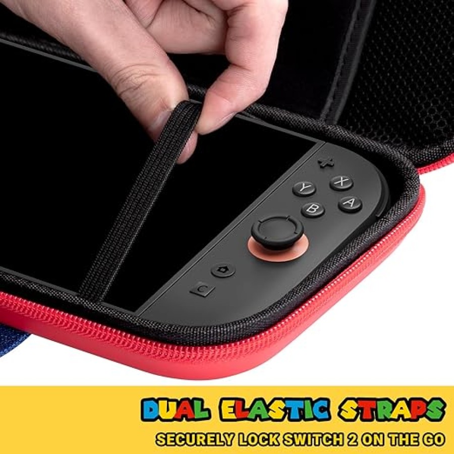 HYPERCASE Cute for Mario Carrying Case for Nintendo Switch 2 - Red & Blue HYPERCASE Cute for Mario Carrying Case for Nintendo Switch 2 - Red & Blue