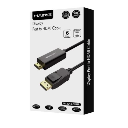 HAING Display Port to HDMI HIGH QUALITY