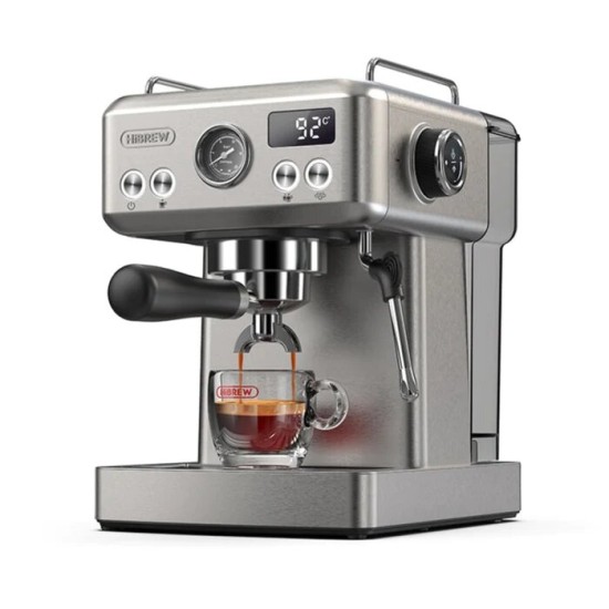 HiBREW Semi-Automatic Espresso Coffee Machine H10A (Silver - Black)