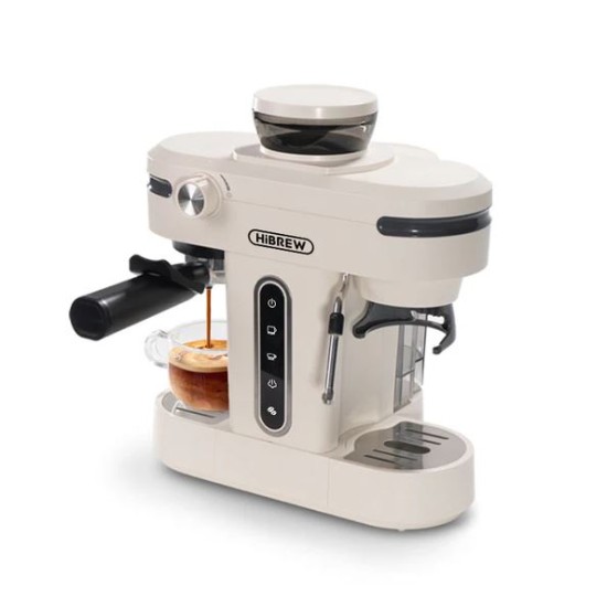 HiBREW 20 Bar Semi Automatic Espresso Coffee Maker With Grinder Bean Machine H14