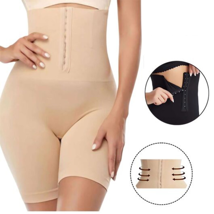 High Waist Body Slimming Pants- Beige