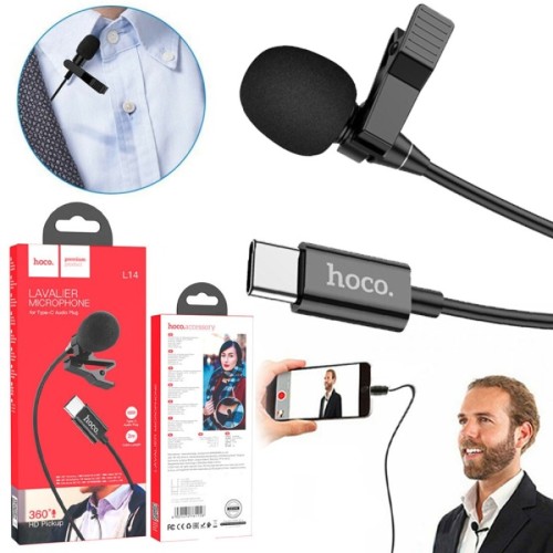 Hoco L14 Type-C Lavalier Microphone