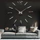 Home Wall Clock 3D DIY Mirror Stickers Self Adhesive Mirror-Finishing