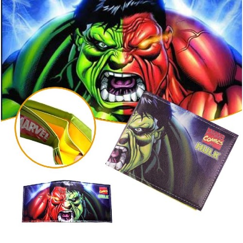 bioworld Marvel Comics Hulk Roaring Leather Wallet