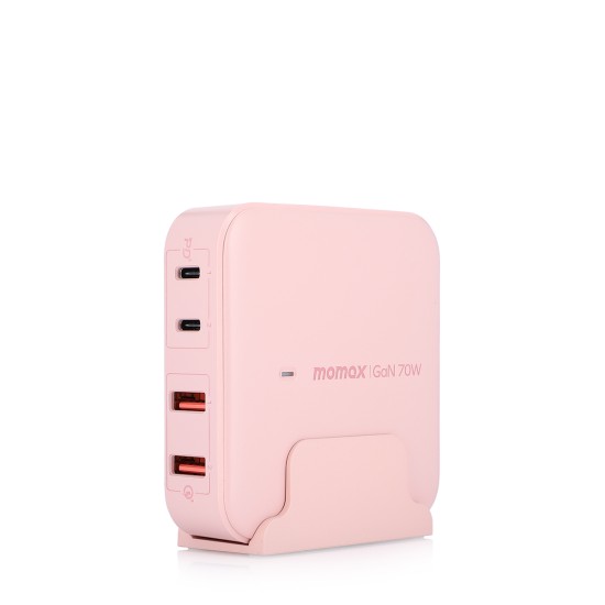 Momax iPower Battery Pack + Oneplug Desktop Charger Set - 2 Pcs - Pink