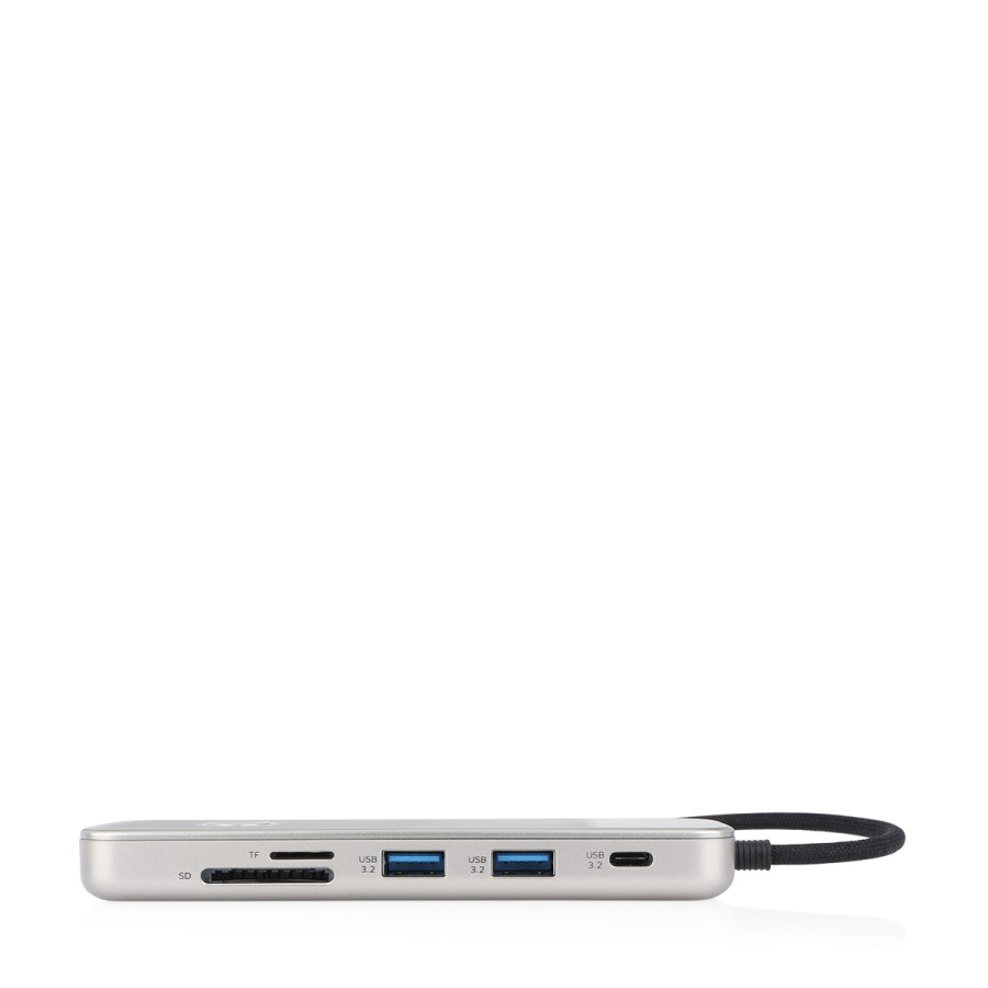 Momax OneLink 8 In 1 Multi-Functional USB-C Power Hub - Titanium (DH18L)