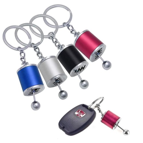 Mini Metal Car Shifter Keychain