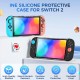 IINE Silicone+PC Protective Case Cover with Joystick caps for Switch 2
