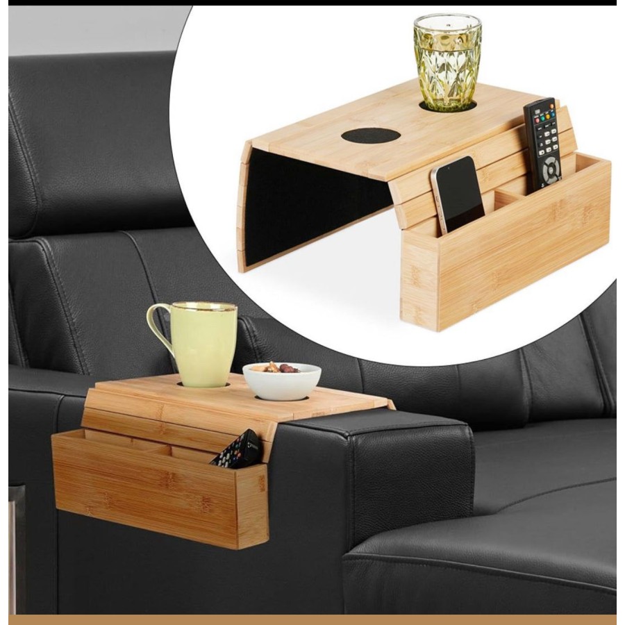 Bamboo Serving Tray with Coasters Bamboo Serving Tray with Coasters