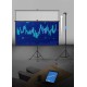  180 cm Tripod Projector Screen with Stand, Portable Foldable Projection Movie Screen Fabric