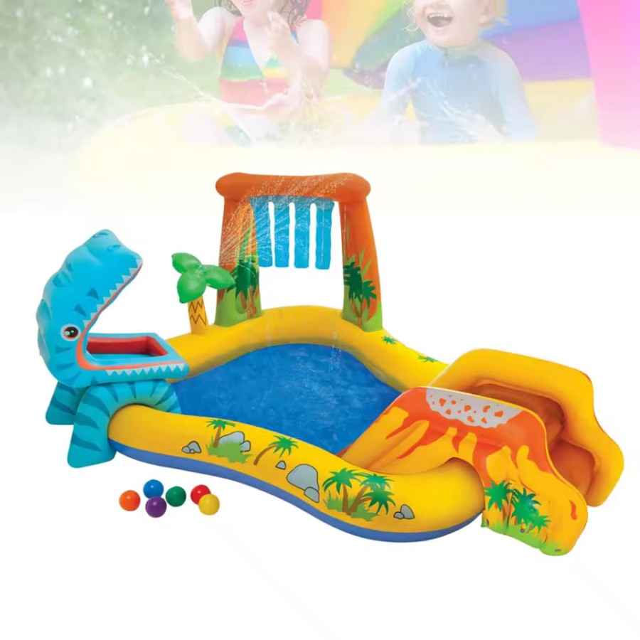 Intex Dinosaur Water Slide, Kids Backyard Fun, Inflatable Intex Dinosaur Water Slide, Kids Backyard Fun, Inflatable