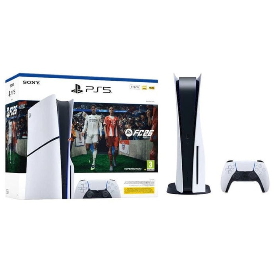PlayStation 5 Slim Console Disk With EA FC 26 Voucher Bundle PlayStation 5 Slim Console Disk With EA FC 26 Voucher Bundle