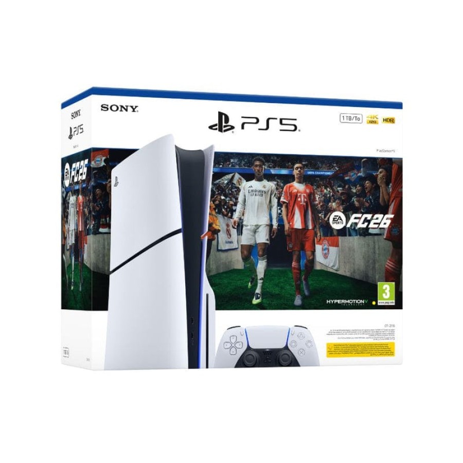 PlayStation 5 Slim Console Disk With EA FC 26 Voucher Bundle PlayStation 5 Slim Console Disk With EA FC 26 Voucher Bundle
