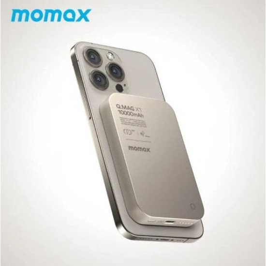 Momax Q.Mag X1 10000mAh wireless battery pack - Titanium