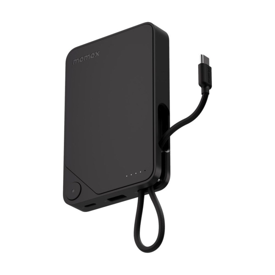 Momax 1-power X 10000mah Power Bank With Built-in Usb-c Cable (IP152D)