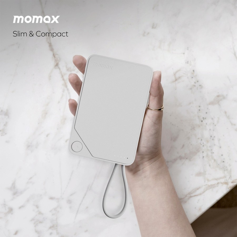 Momax 1-power X 10000mah Power Bank With Built-in Usb-c Cable (IP152W)