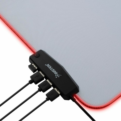 RGB Mouse Pad Gaming LED Medium Soft Cloth 4 USB Port Mat - 30x80cm