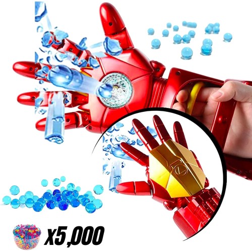 Iron Man Robotic Arm Wearable shoot Water Bomb Launcher Gloves